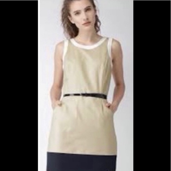 Tommy Hilfiger Sleeveless Tan & Navy Dress - Picture 2 of 12